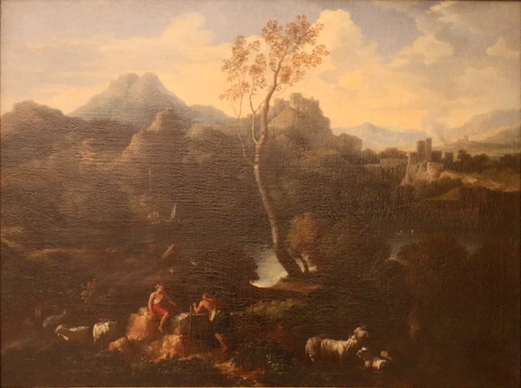 Paesaggio con caprai